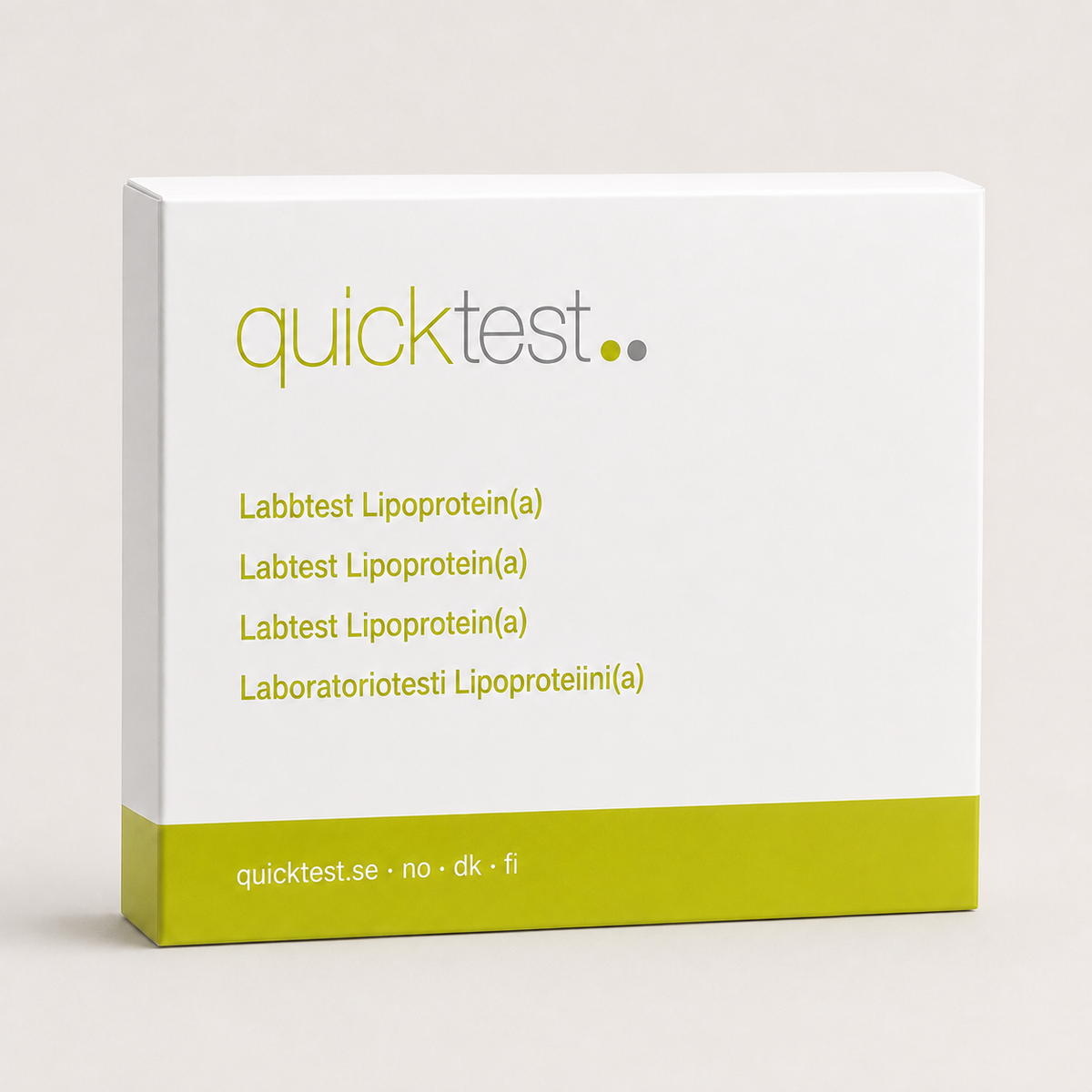 Lipoprotein(a) / Lp(a)-test - Quicktest laboratorietest, emballage
