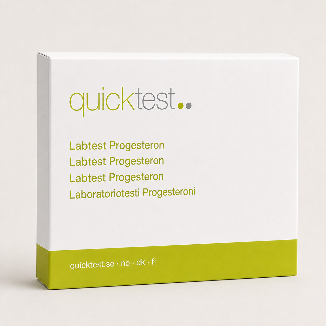 Progesterontest - Quicktest laboratorietest, emballage