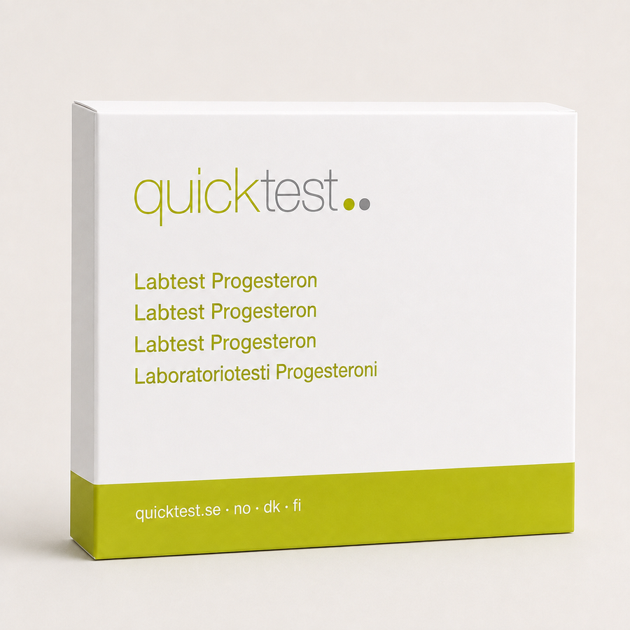 Progesterontest - Quicktest laboratorietest, emballage