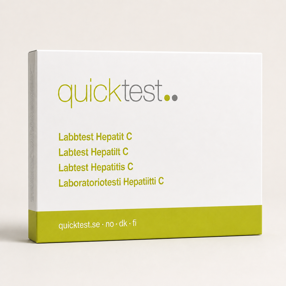 Hepatitis C-test - laboratorieprofil - Quicktest laboratorietest, emballage