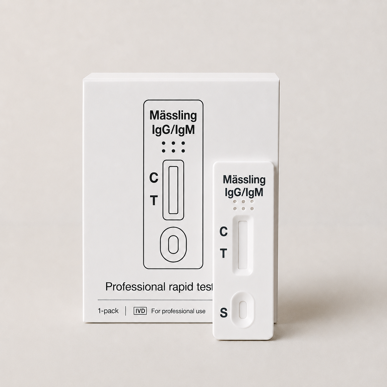 Mæslinger IgG/IgM hurtigtest 1-pak - Professionelt brug