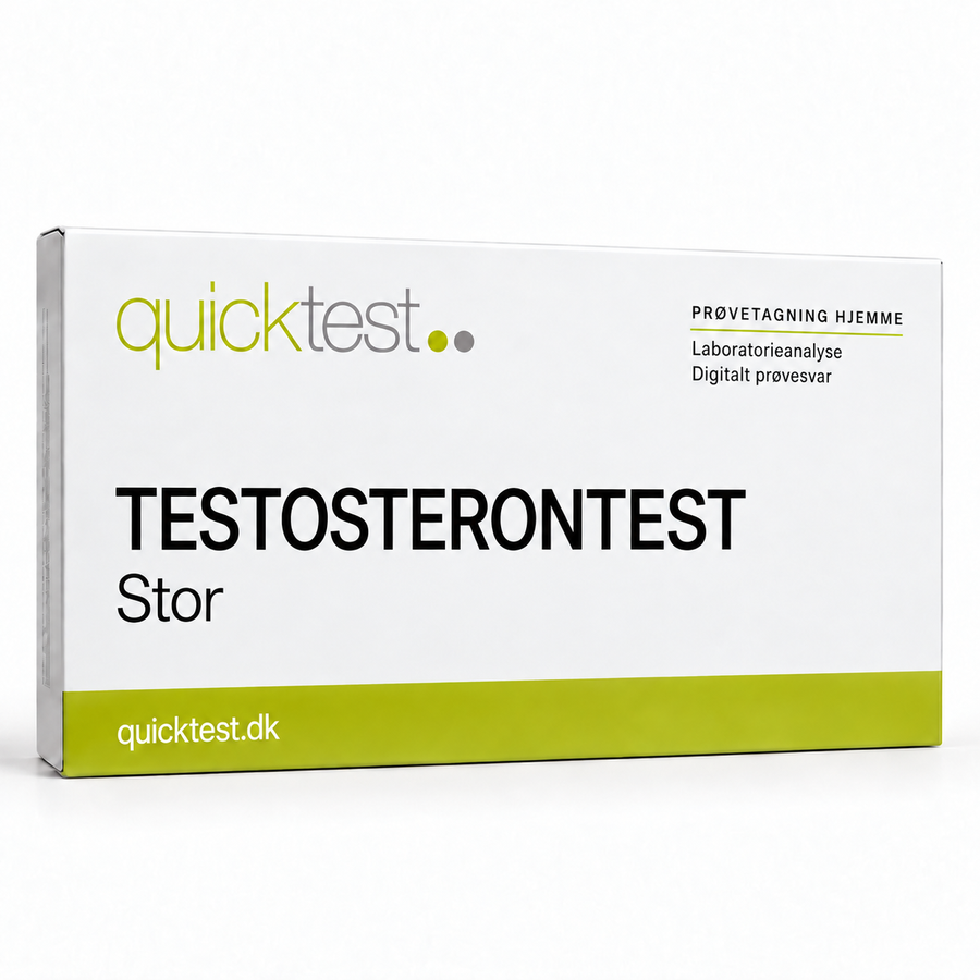 Quicktest TESTOSTERONTEST – Stor – dansk produktbillede