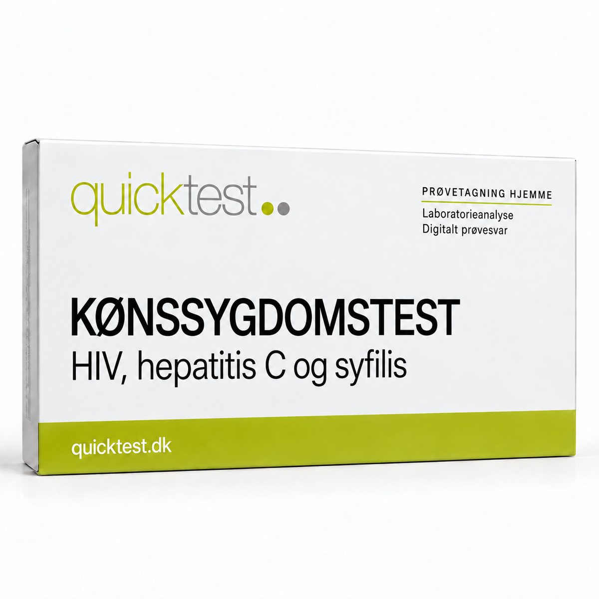 Quicktest KØNSSYGDOMSTEST – HIV, hepatitis C og syfilis – dansk produktbillede