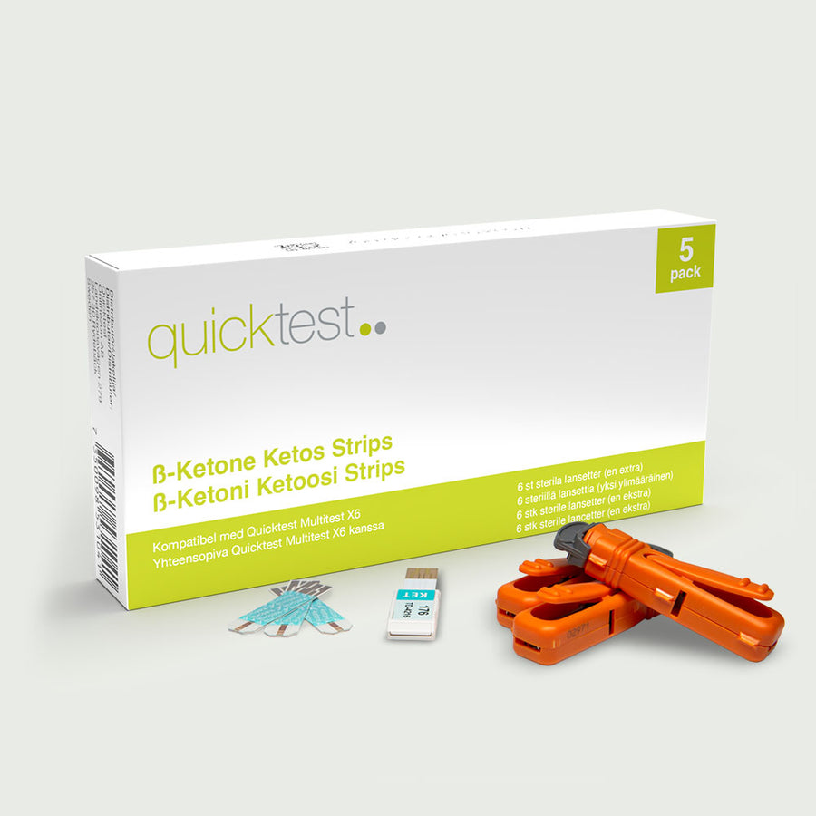 Quicktest X6 – ketostrips (5 stk.)