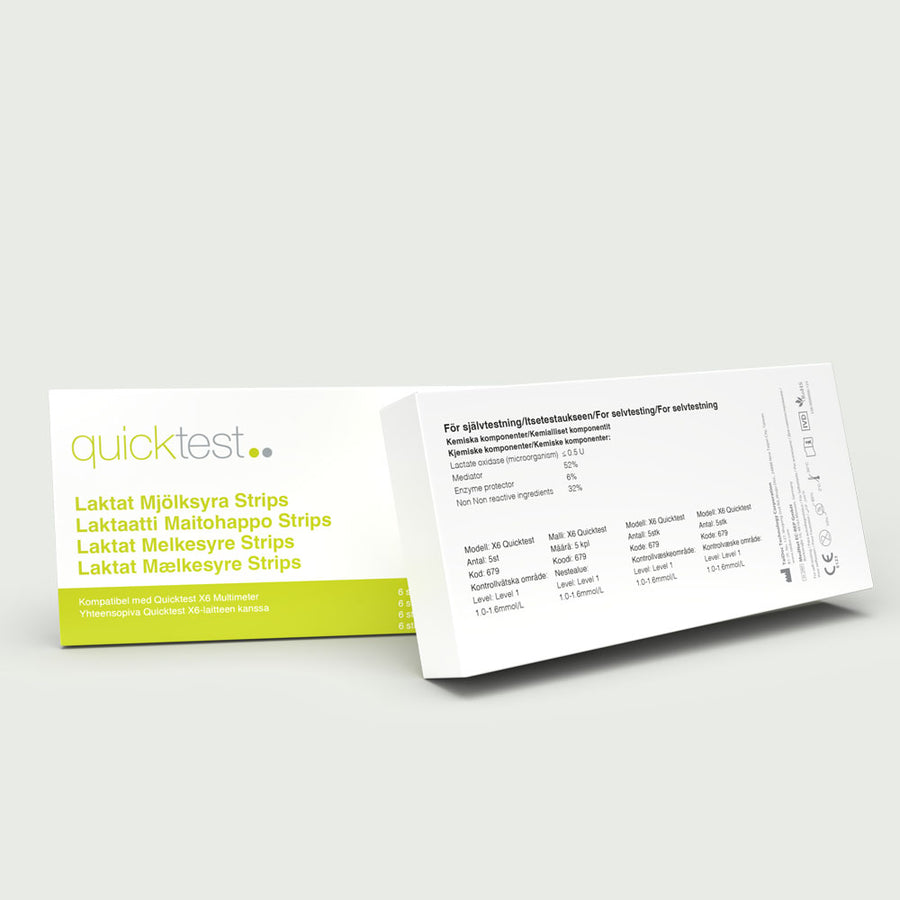 Quicktest X6 – laktatstrimler
