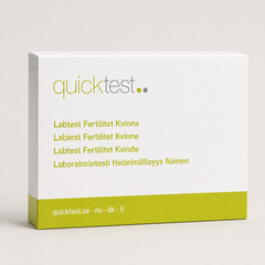 Komplet fertilitetstest - Quicktest laboratorietest, emballage