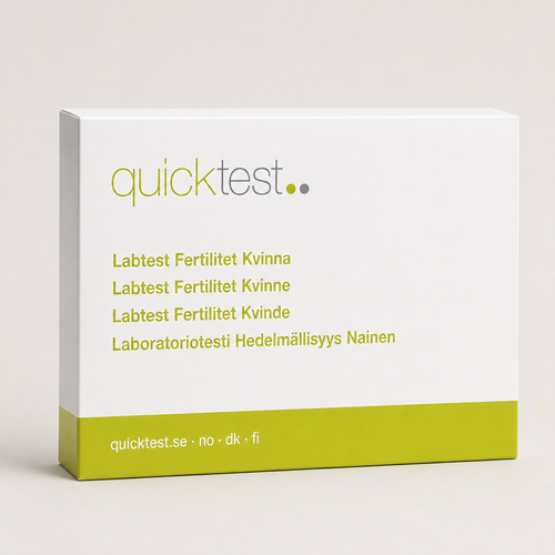 Komplet fertilitetstest - Quicktest laboratorietest, emballage