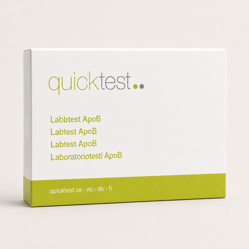 ApoB-test - Quicktest laboratorietest, emballage