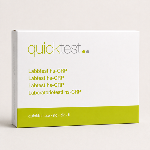 hs-CRP-test - Quicktest laboratorietest, emballage