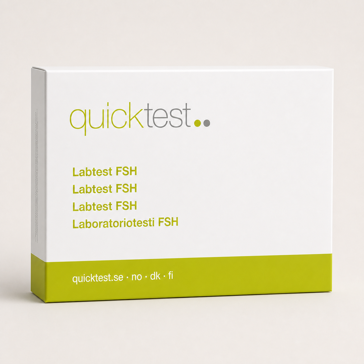 FSH-test - overgangsalderen - Quicktest laboratorietest, emballage