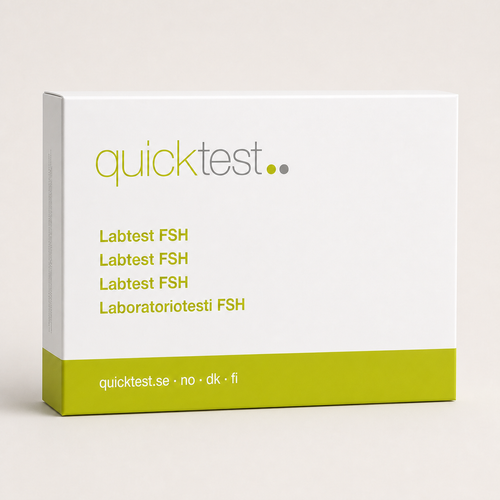 FSH-test - overgangsalderen - Quicktest laboratorietest, emballage