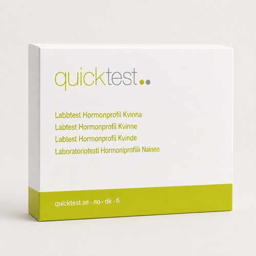 Hormontest til kvinder - komplet hormonprofil - Quicktest laboratorietest, emballage