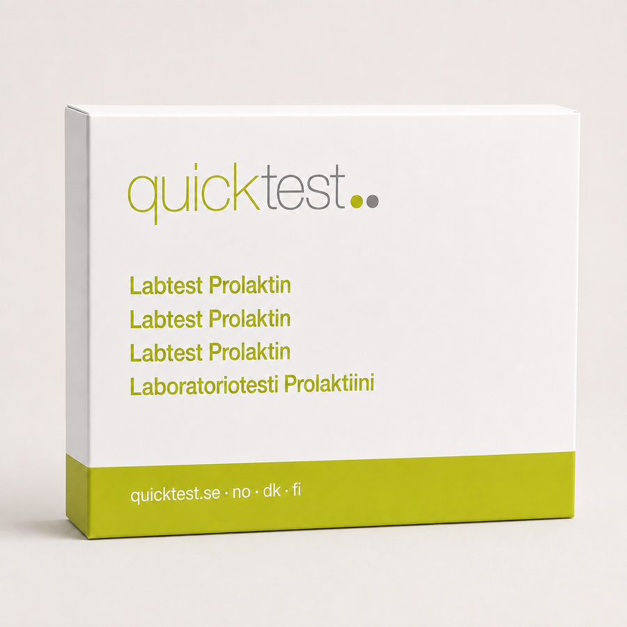 Prolaktintest - Quicktest laboratorietest, emballage