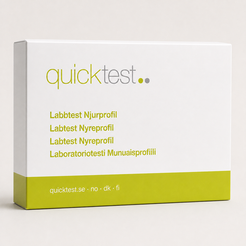 Nyretest - laboratorieprofil - Quicktest laboratorietest, emballage