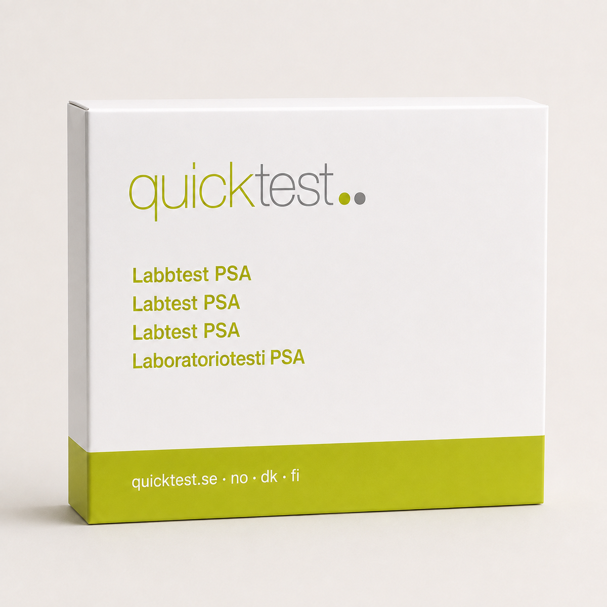 PSA-test - laboratorieprofil - Quicktest laboratorietest, emballage