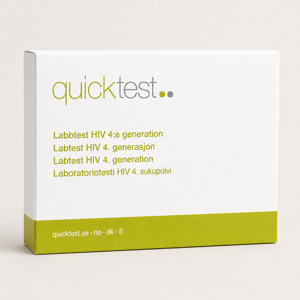 HIV-test - laboratorieprofil - Quicktest laboratorietest, emballage