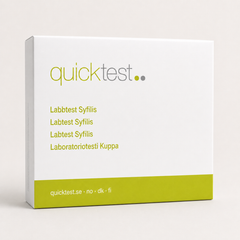 Syfilistest - laboratorieprofil - Quicktest laboratorietest, emballage
