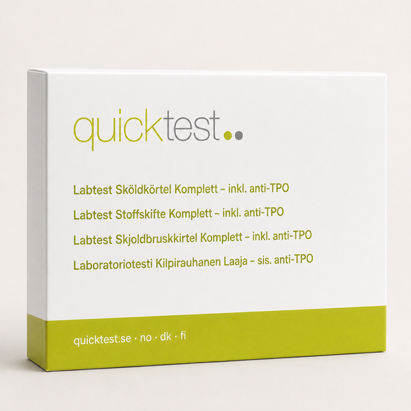 Skjoldbruskkirteltest Stor - TSH, fT3, fT4 & TPO