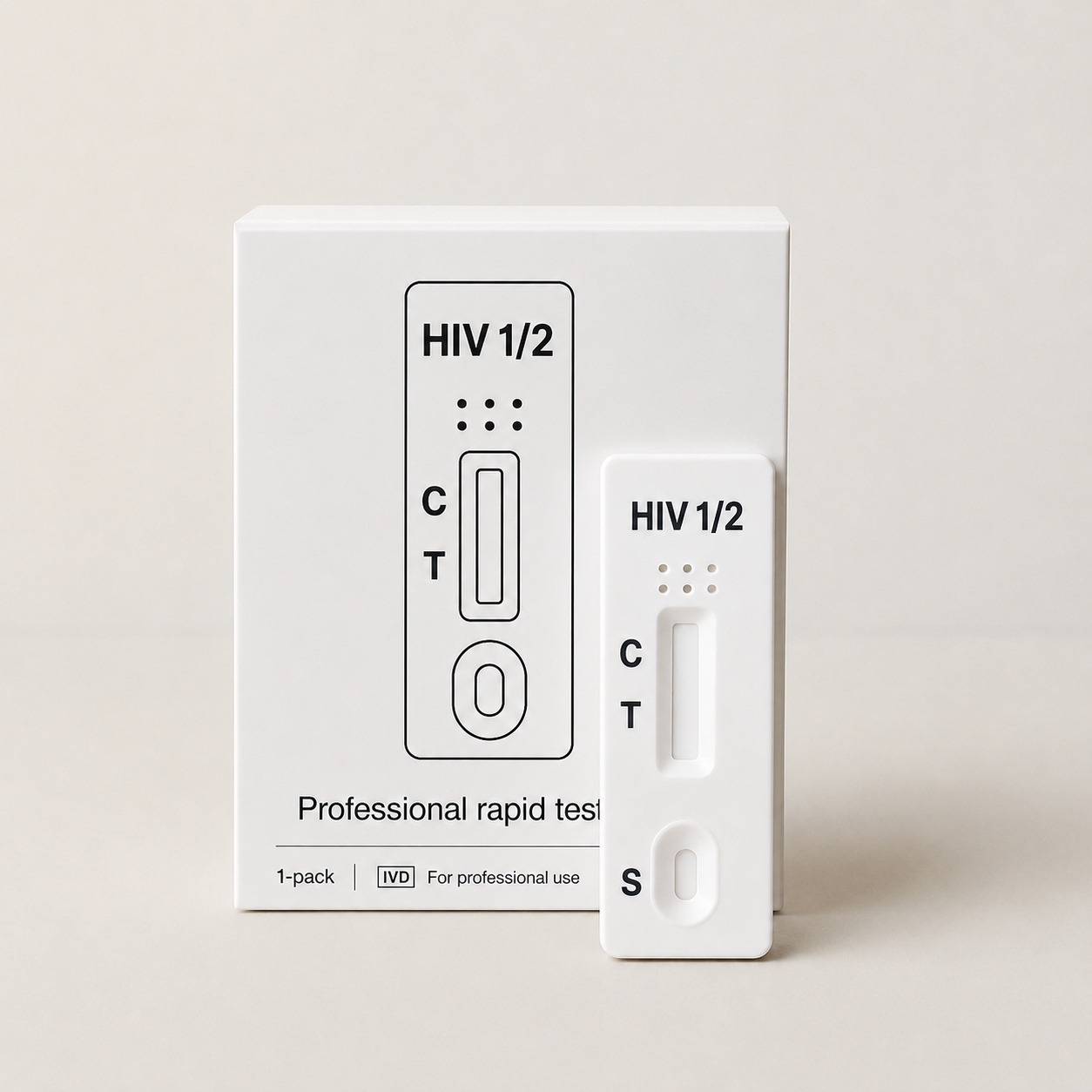 HIV 1/2 hurtigtest 1-pak - Professionelt brug