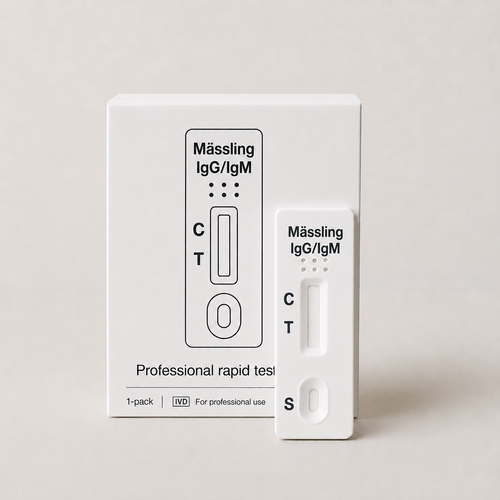 Mæslinger IgG/IgM hurtigtest 1-pak - Professionelt brug