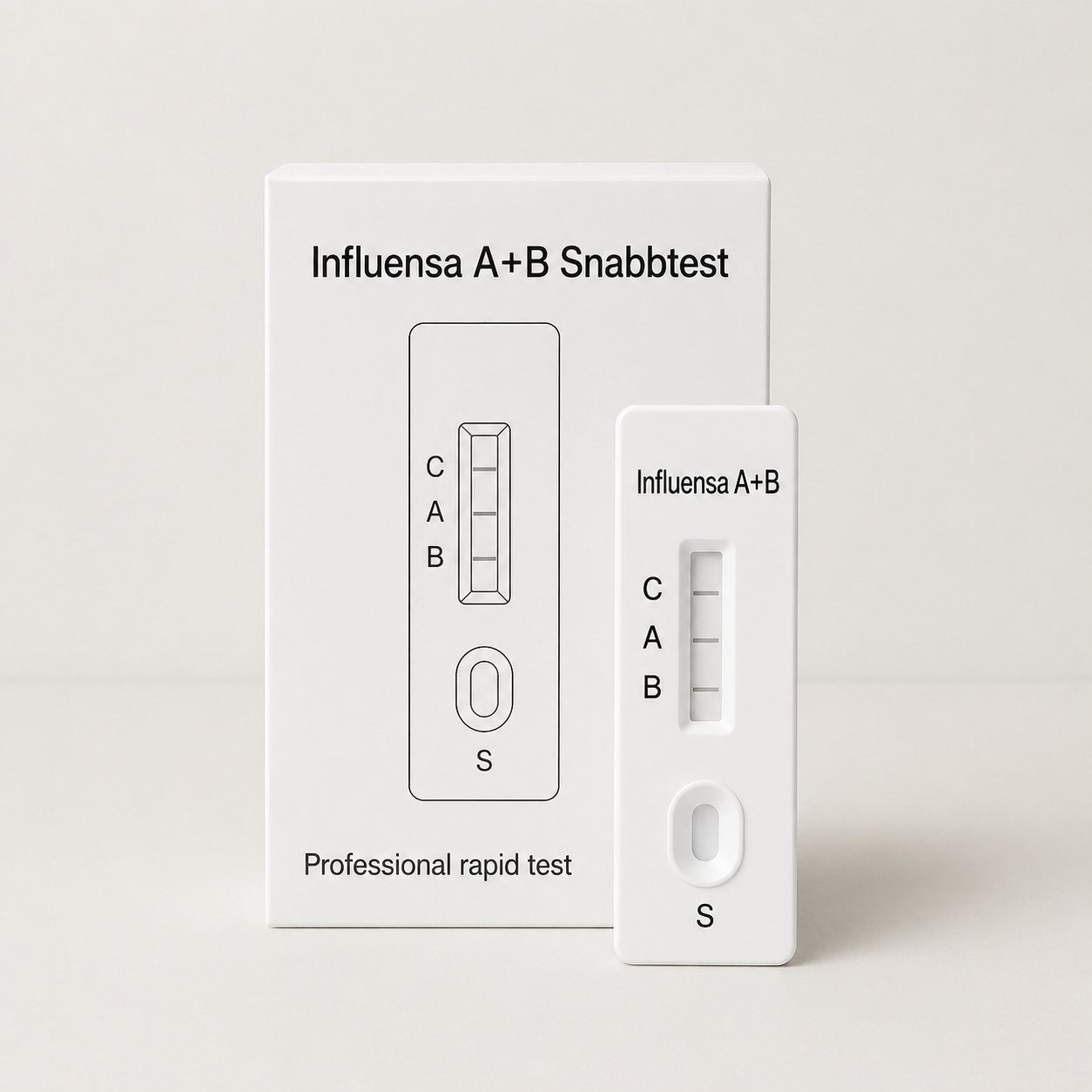 Influenza A+B Selvtest 1-pak - Til professionel brug