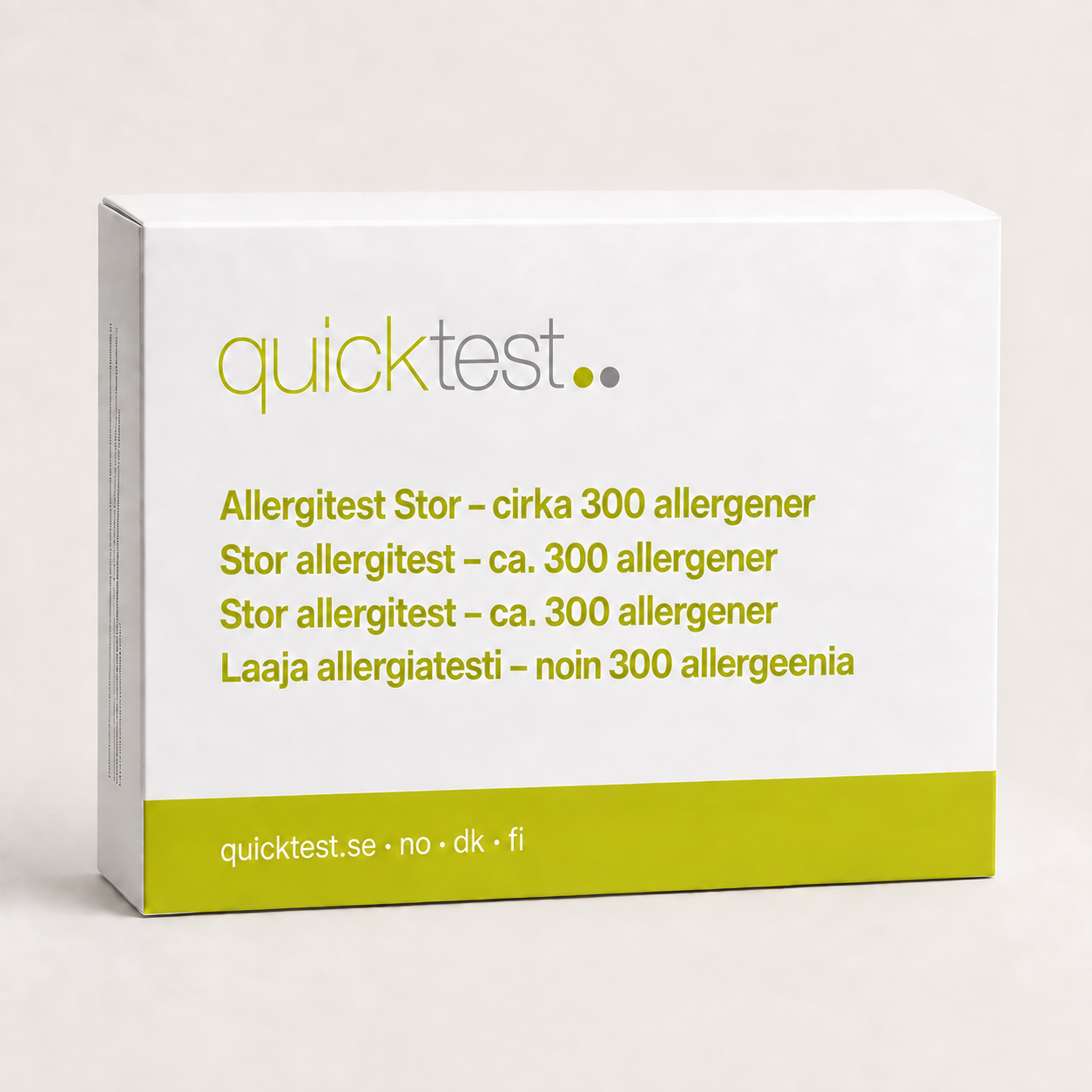 Quicktest Allergitest Stor – ALEX3-labbtest för cirka 300 allergener hemma