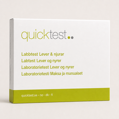 Lever- & nyretest - Quicktest laboratorietest, emballage