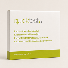 Metabolt sundhedstjek - Quicktest laboratorietest, emballage