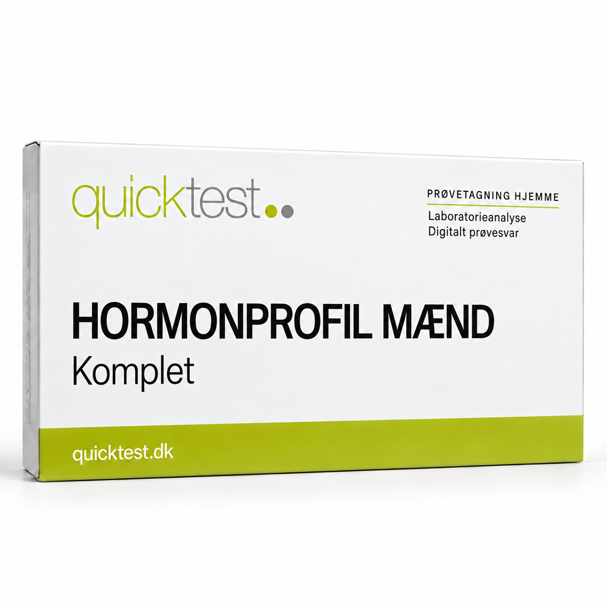 Quicktest HORMONPROFIL MÆND – Komplet – dansk produktbillede