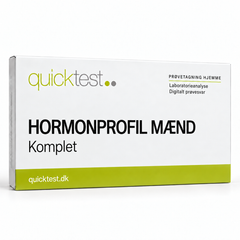 Quicktest HORMONPROFIL MÆND – Komplet – dansk produktbillede