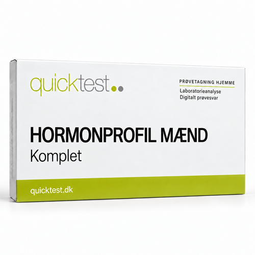 Quicktest HORMONPROFIL MÆND – Komplet – dansk produktbillede