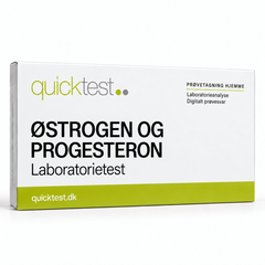 Quicktest ØSTROGEN OG – PROGESTERON – Laboratorietest – dansk produktbillede