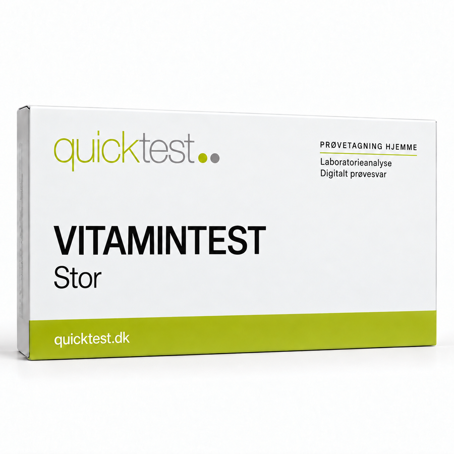 Quicktest VITAMINTEST – Stor – dansk produktbillede