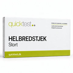 Quicktest HELBREDSTJEK – Stort – dansk produktbillede