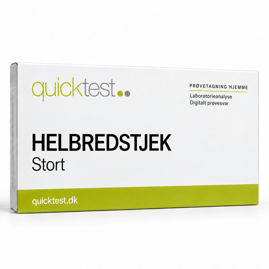 Quicktest HELBREDSTJEK – Stort – dansk produktbillede