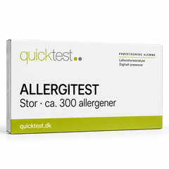 Quicktest ALLERGITEST – Stor · ca. 300 allergener – dansk produktbillede