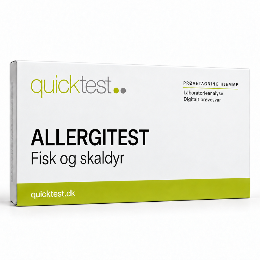 Quicktest ALLERGITEST – Fisk og skaldyr – dansk produktbillede