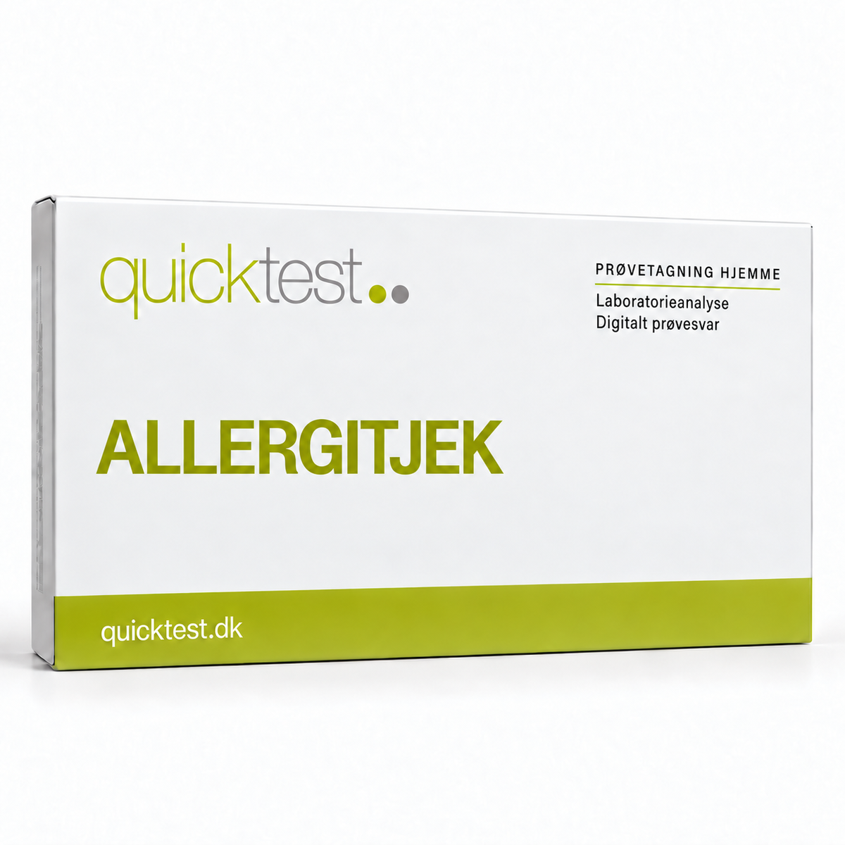 Quicktest Allergitjek – Laboratorietest for pollen, pelsdyr, husstøvmider og udvalgte fødevarer.