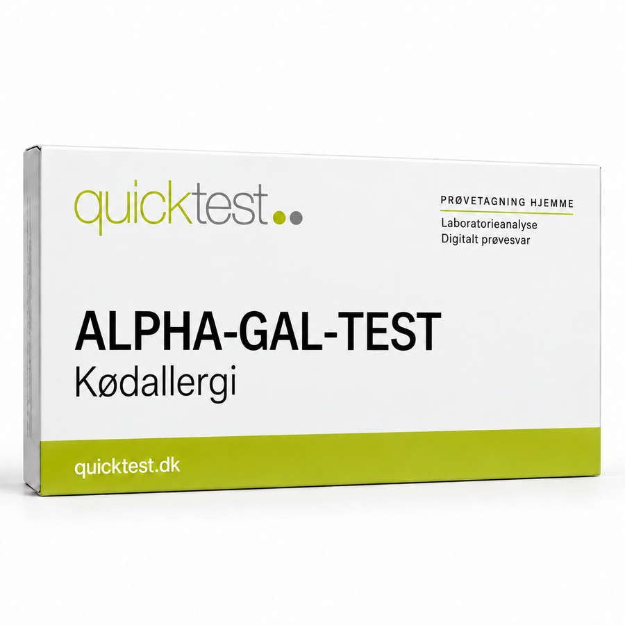 Quicktest ALPHA-GAL-TEST – Kødallergi – dansk produktbillede
