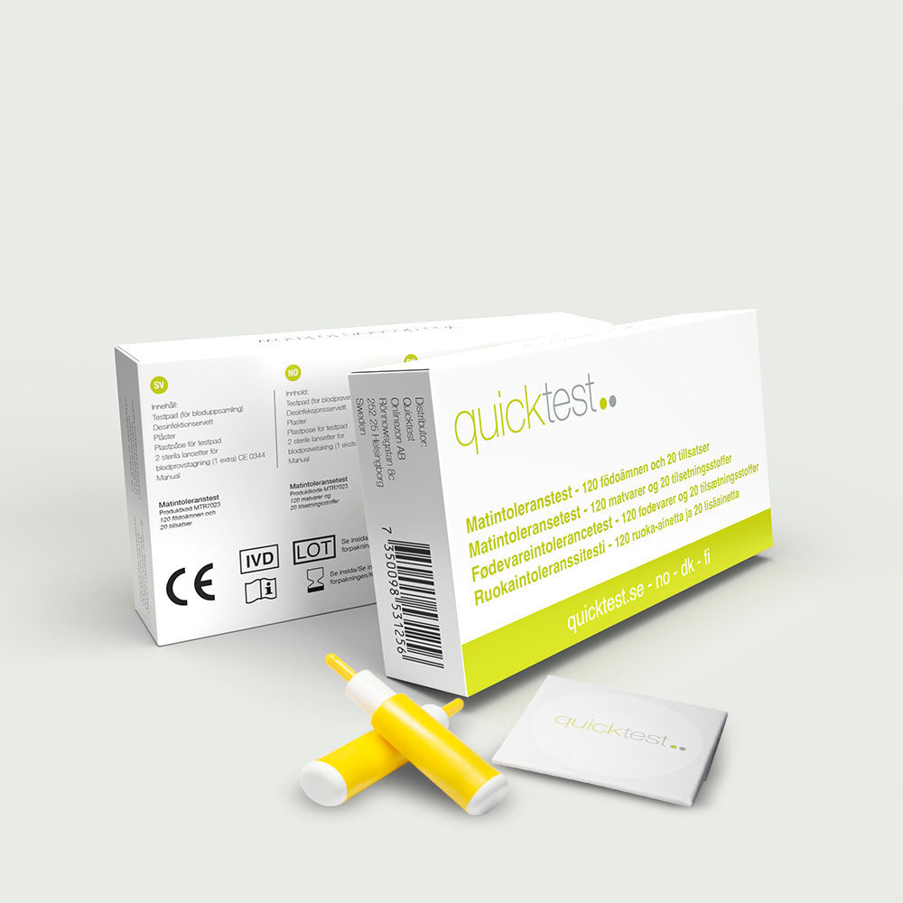 Fødevareintolerancetest 140 forsøgspersoner