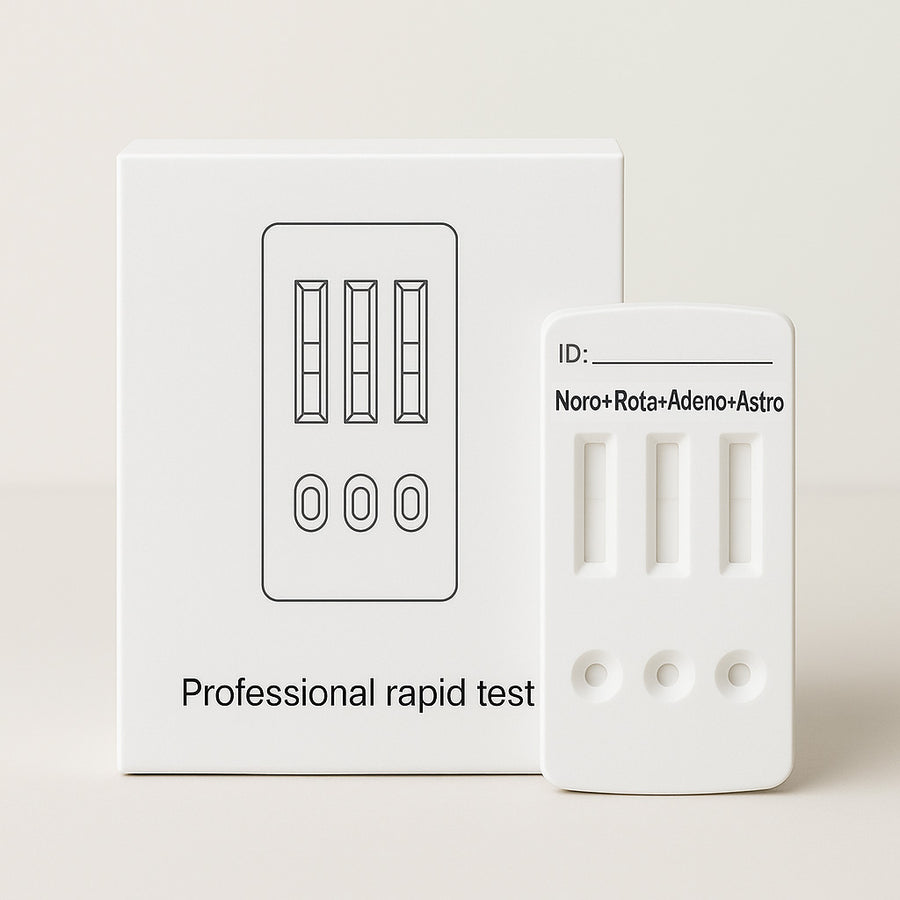 Norovirus + Rotavirus + Adenovirus + Astrovirus Kombinationstest 10-pak – Professionel brug