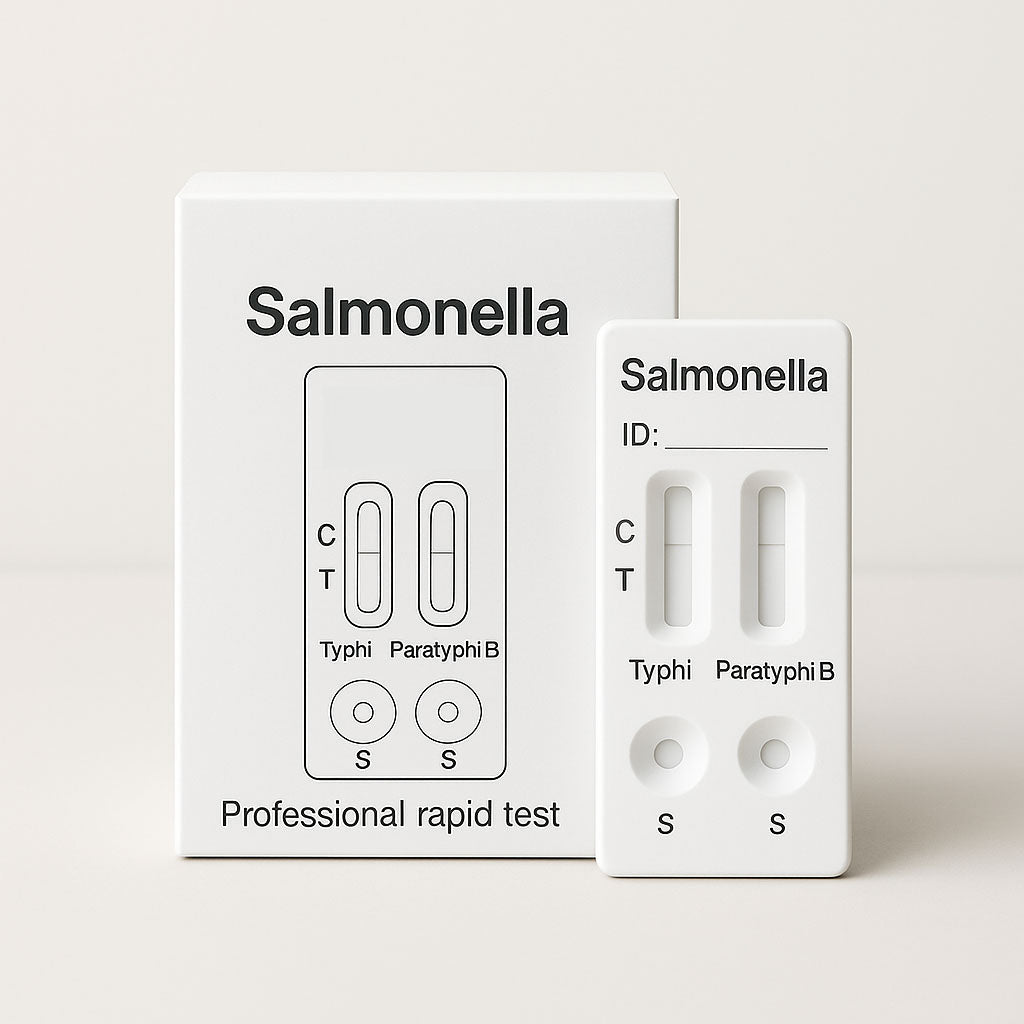 Salmonella Typhi &amp; Paratyphi Antigen Kombinationstest 10-pak – Professionel brug