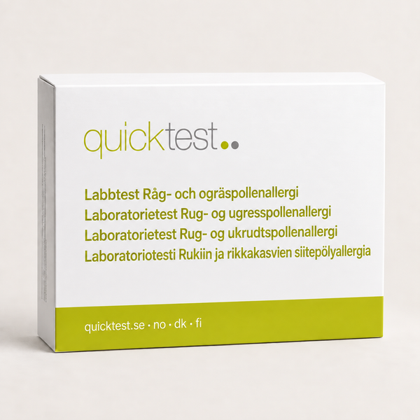 Råg- & ogräspollenallergi Labbtest - Provtagning Hemma
