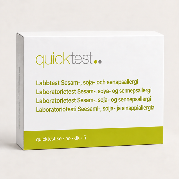 Sesam-, soja- & senapsallergi Labbtest - Provtagning Hemma