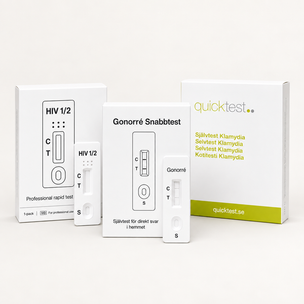 3-i-1 STI-pakke – klamydia, gonoré og syfilis