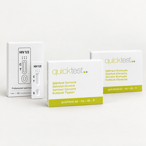 3-i-1 STI-pakke – klamydia, gonoré og syfilis