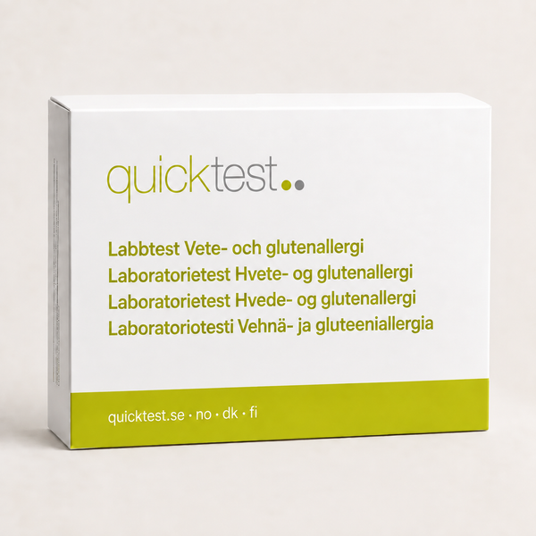 Laboratorietest for hvede- og glutenallergi - Prøveudtagning derhjemme