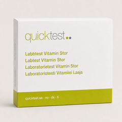 Stor vitamintest - Quicktest laboratorietest, emballage